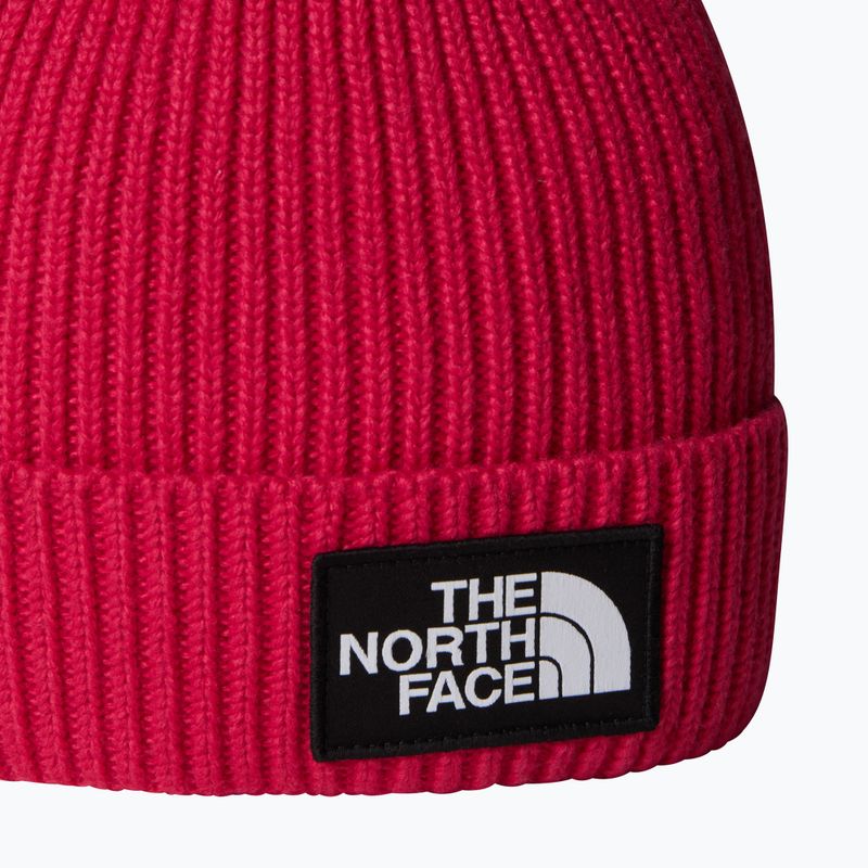 The North Face logós dobozos, mandzsettás gyermek téli sapka 2