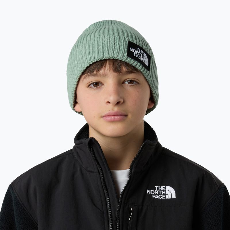 The North Face logós dobozos, mandzsettás gyermek téli sapka 3