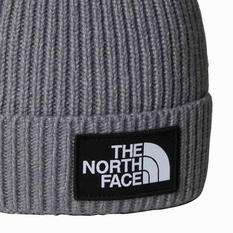 The North Face logós dobozos, mandzsettás gyermek téli sapka 2