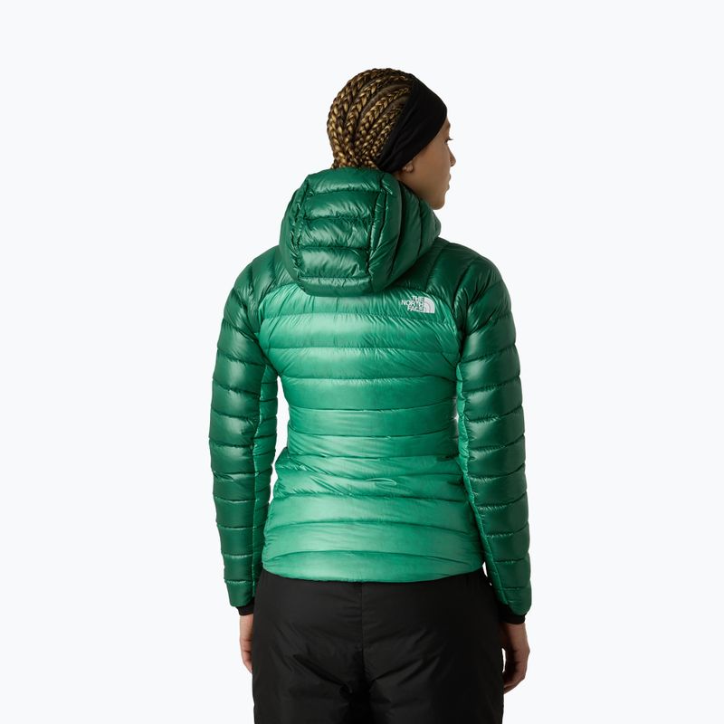 Női pehelydzseki The North Face Summit Breithorn Hoodie nebula green/evergreen 3