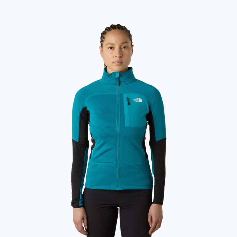 Női pulóver The North Face Polartec Powergrid Stormgap antracitszürke/tnf fekete