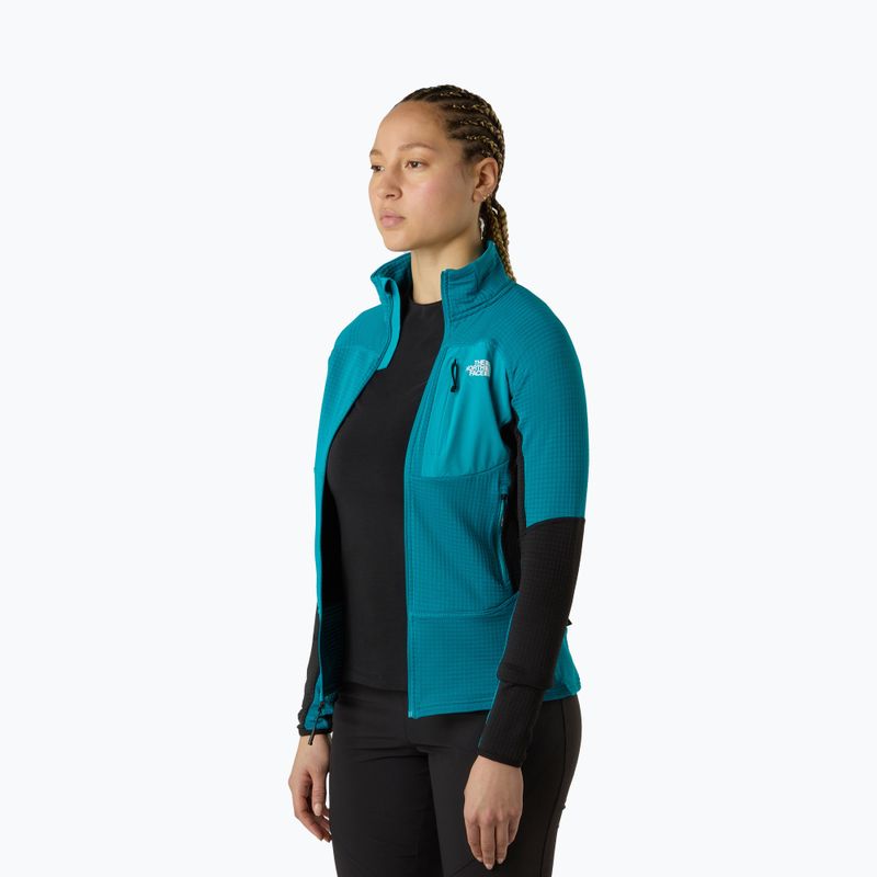 Női pulóver The North Face Polartec Powergrid Stormgap antracitszürke/tnf fekete 4