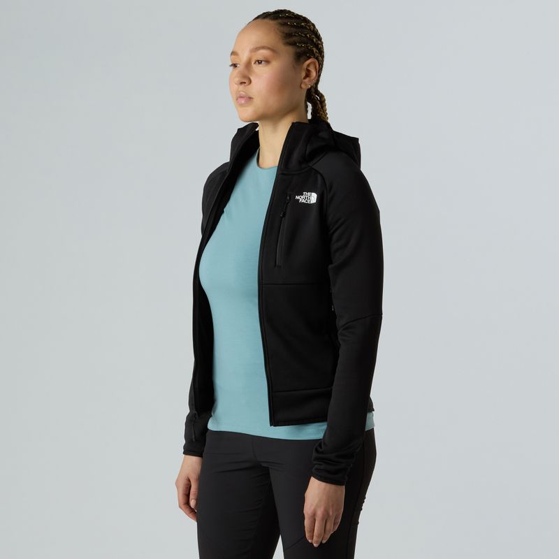 Női pulóver The North Face Meteora Full Zip fekete 4