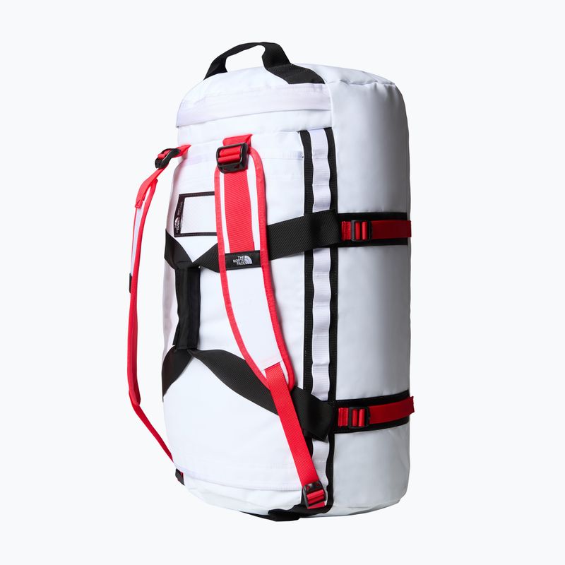 Utazótáska The North Face Base Camp Duffel M 71 l fehér/fekete/magaslati piros 3