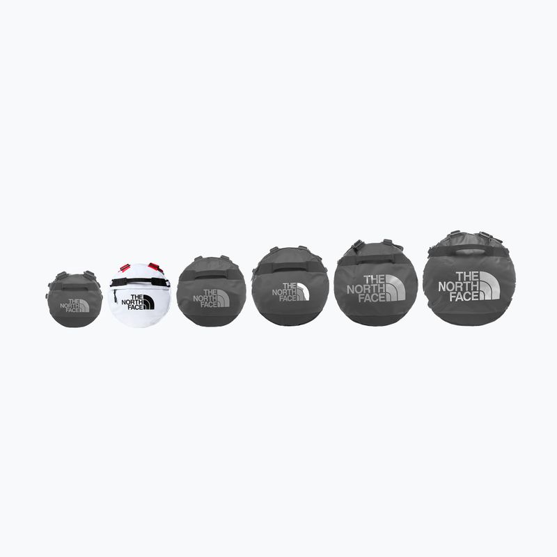 Utazótáska The North Face Base Camp Duffel S 50 l fehér/fekete/magaslati piros 5
