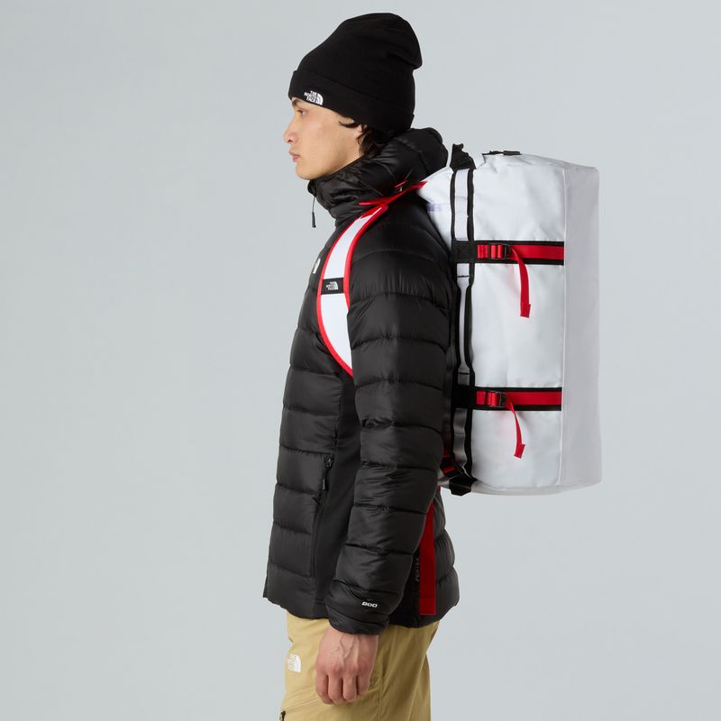 Utazótáska The North Face Base Camp Duffel S 50 l fehér/fekete/magaslati piros 6