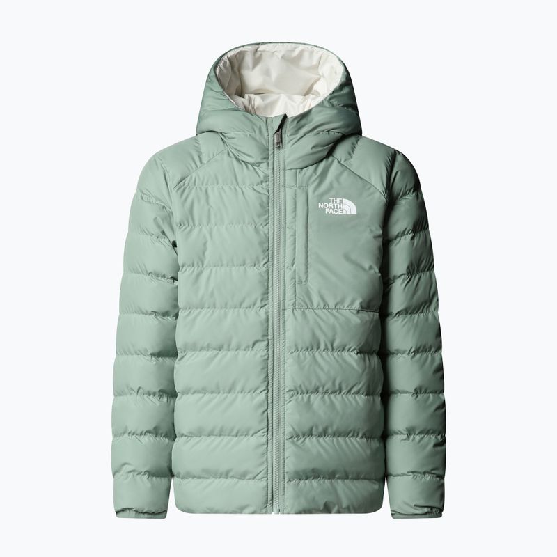 Gyerek The North Face Reversible Perrito kapucnis pehelydzseki, slate moss 6