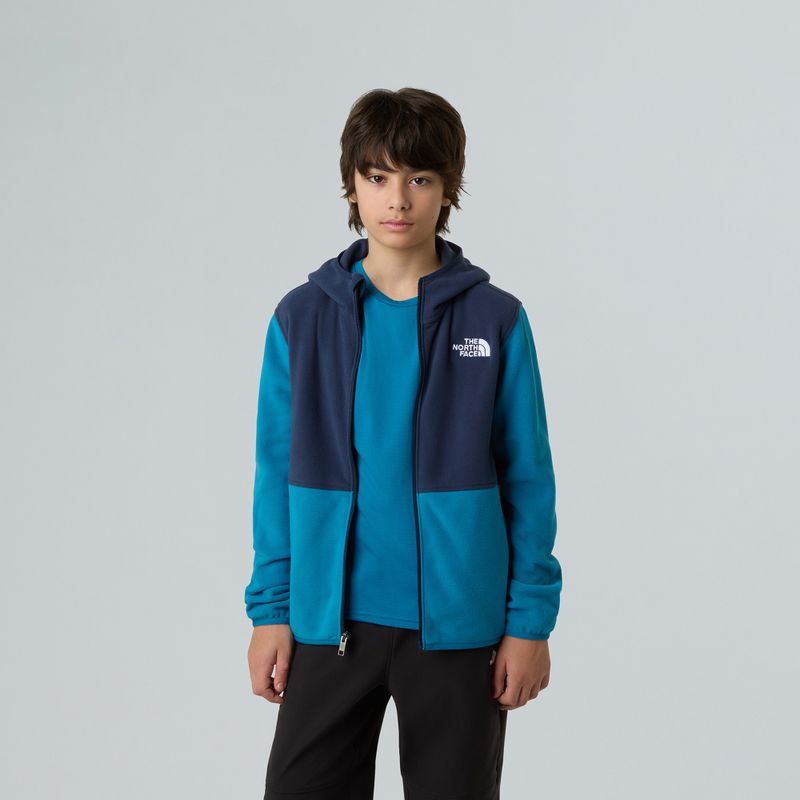 Gyerek polárdzseki The North Face Teen Glacier Full Zip Hoodie dusk blue/summit navy 6