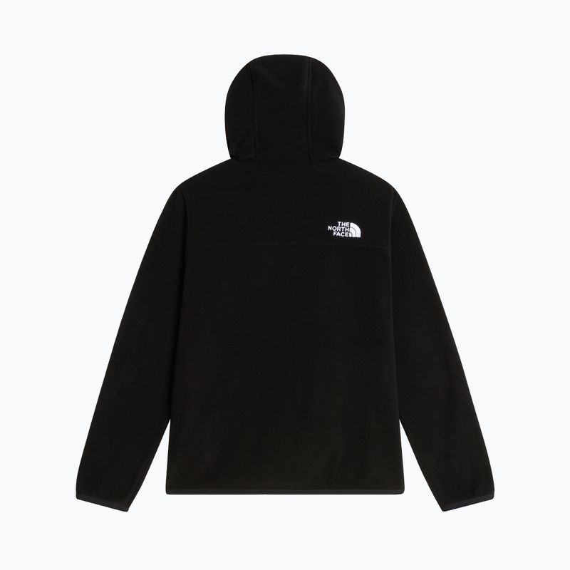 Gyerek polár pulóver The North Face Teen Glacier Full Zip Hoodie tnf black 2