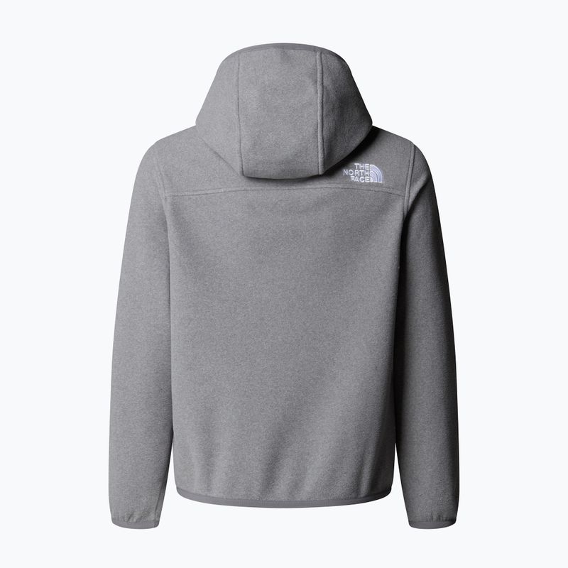 Gyerek polárpulóver The North Face Teen Glacier Full Zip Hoodie mid grey heather 2