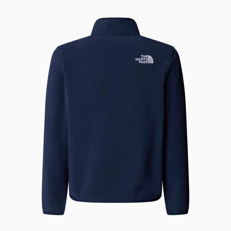 Gyermek polár pulóver The North Face Teen Glacier 1/4 Zip summit navy 2