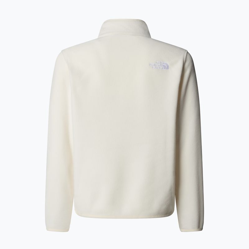 Gyermek polár pulóver The North Face Teen Glacier 1/4 Zip wine dune 2
