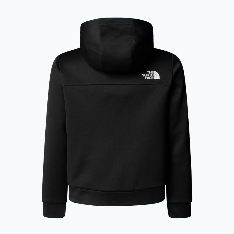 The North Face Teen Reaxion Full Zip Hoodie gyerek pulóver tnf black 2