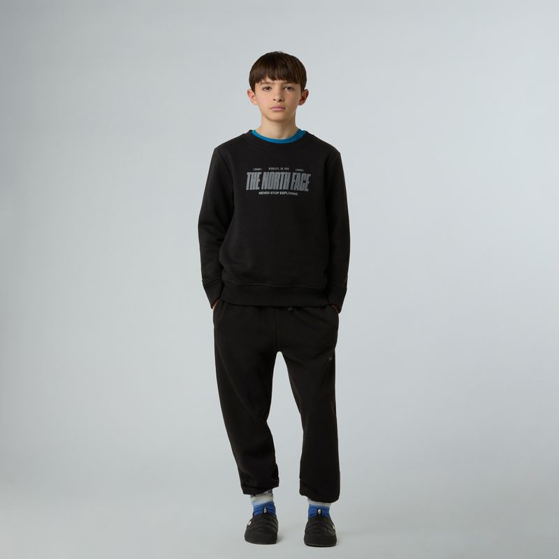 Gyerek pulóver The North Face Reflective Logo Relaxed Crew black 2