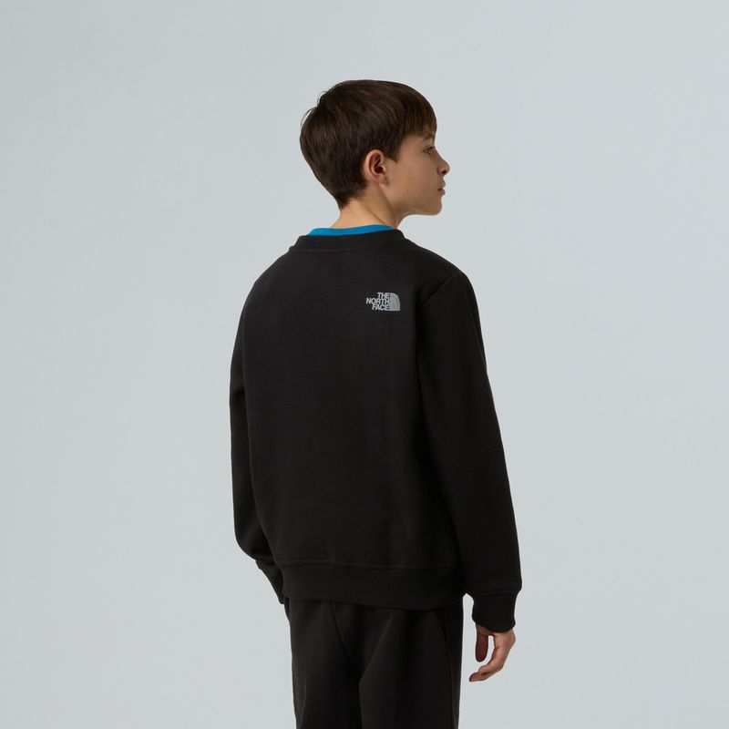 Férfi pulóver The North Face Reflective Logo Relaxed Crew fekete 3