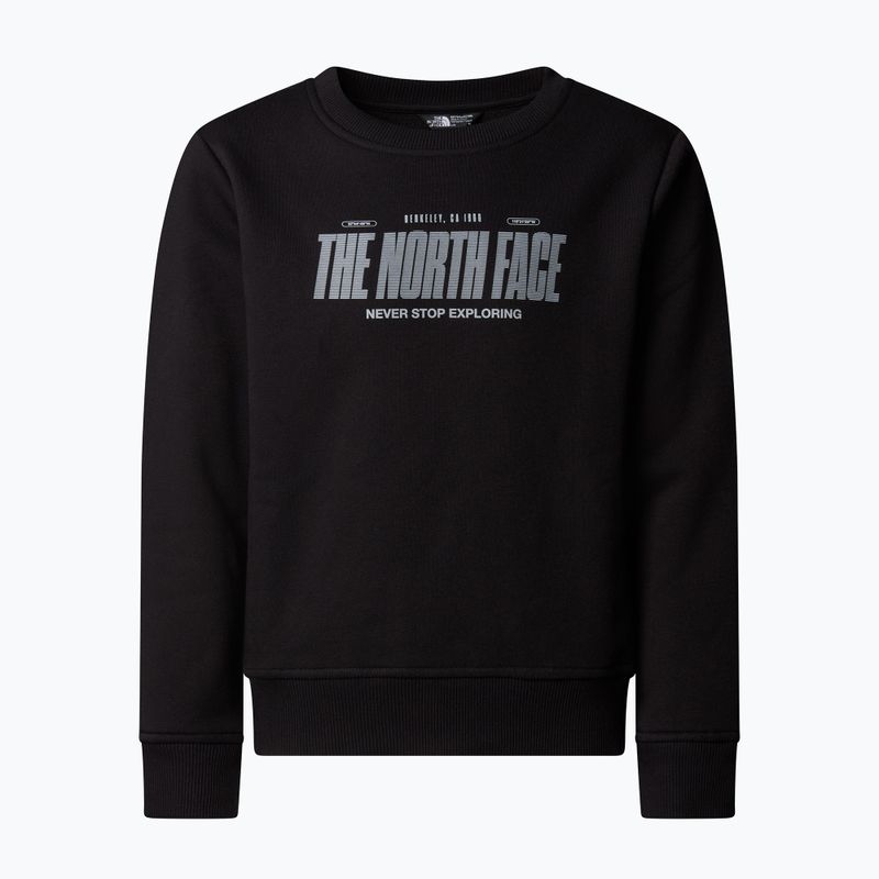 Férfi pulóver The North Face Reflective Logo Relaxed Crew fekete 4