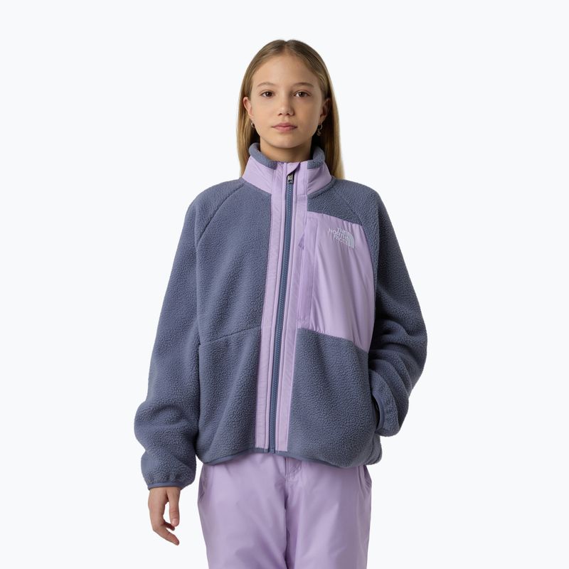 Gyermek gyapjú pulóver The North Face Yumiori Full Zip twilight galaxy/lite lila