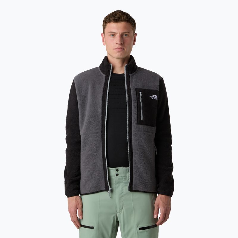 Férfi The North Face Yumiori Full Zip pulóver antracit szürke/fekete/monument szürke 4