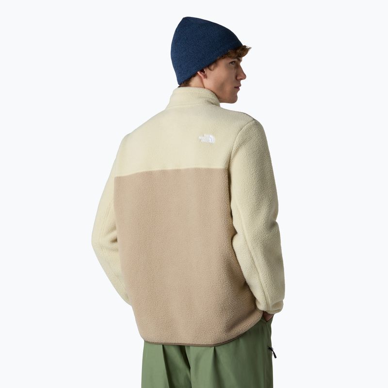 Férfi The North Face Yumiori 1/4 Zip pulóver gombaszürke/gravel/mokabarna 3