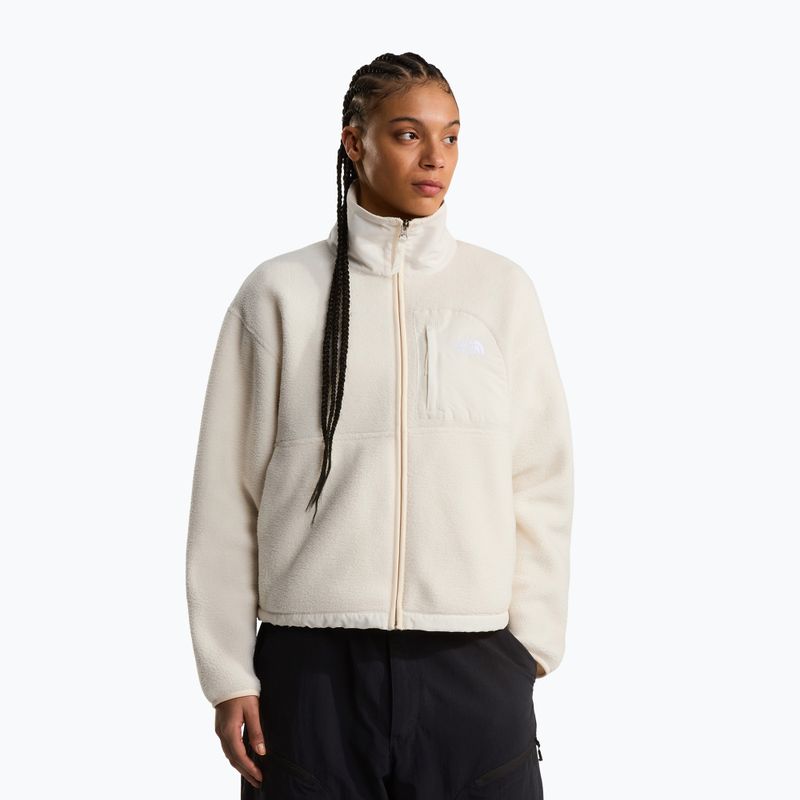 Női polár pulóver The North Face Yumiori Off Peak Full Zip white dune