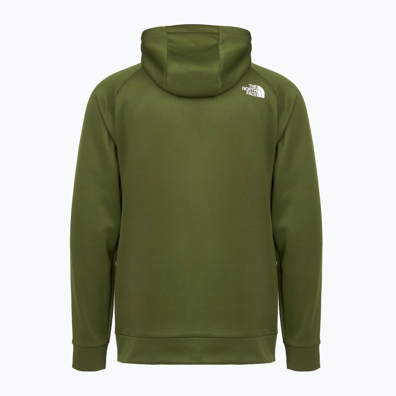 Férfi pulóver The North Face Reaxion Fleece Full Zip Hoodie erdőzöld/fekete 2