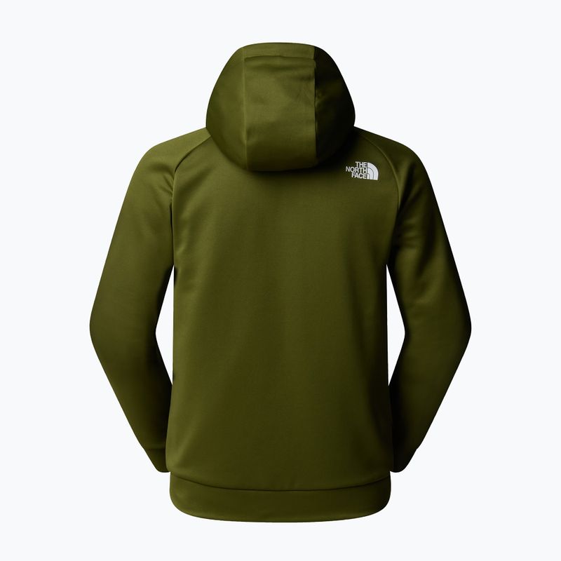 Férfi pulóver The North Face Reaxion Fleece Full Zip Hoodie erdőzöld/fekete 2