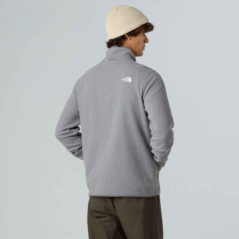 Férfi fleece pulóver The North Face Glacier Fleece középszürke szürke szőrzet 3
