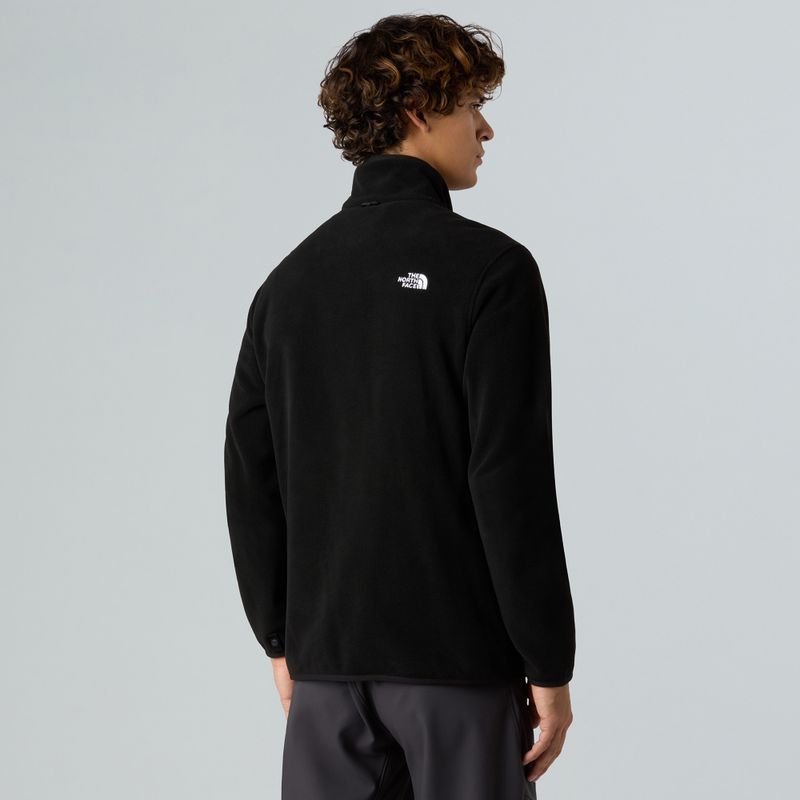 Férfi gyapjú pulóver The North Face Glacier Fleece fekete 3