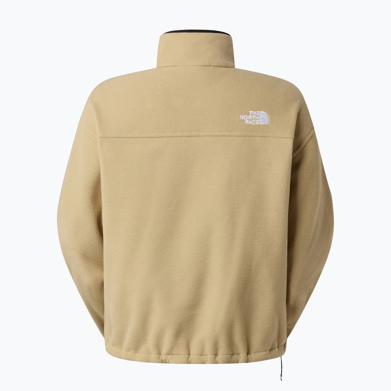 Női pulóver The North Face Glacier Fleece 1/2 Zip Short khaki kő 5