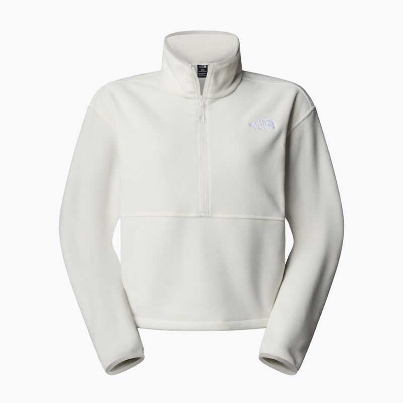 Női pulóver The North Face Glacier Fleece 1/2 Zip Short fehér dune 4