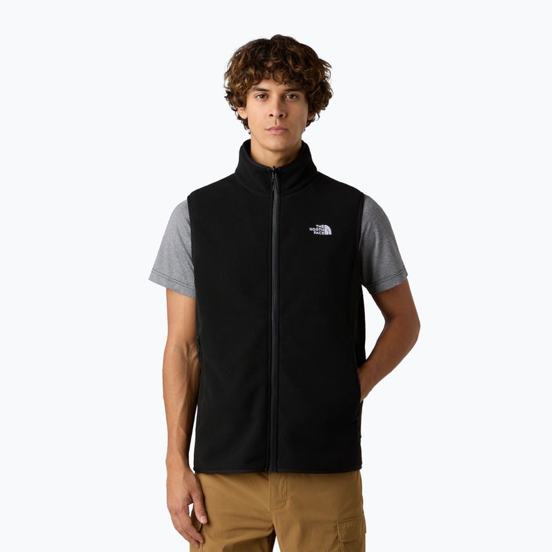 Férfi mellény The North Face Glacier Fleece black
