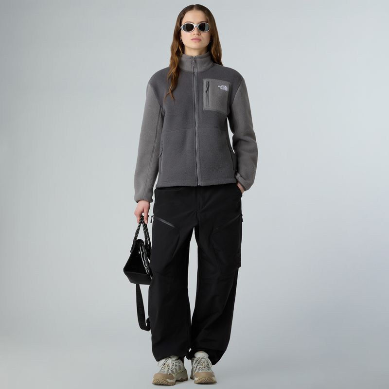Női gyapjú pulóver The North Face Yumiori Full Zip antracit szürke/füstös 2