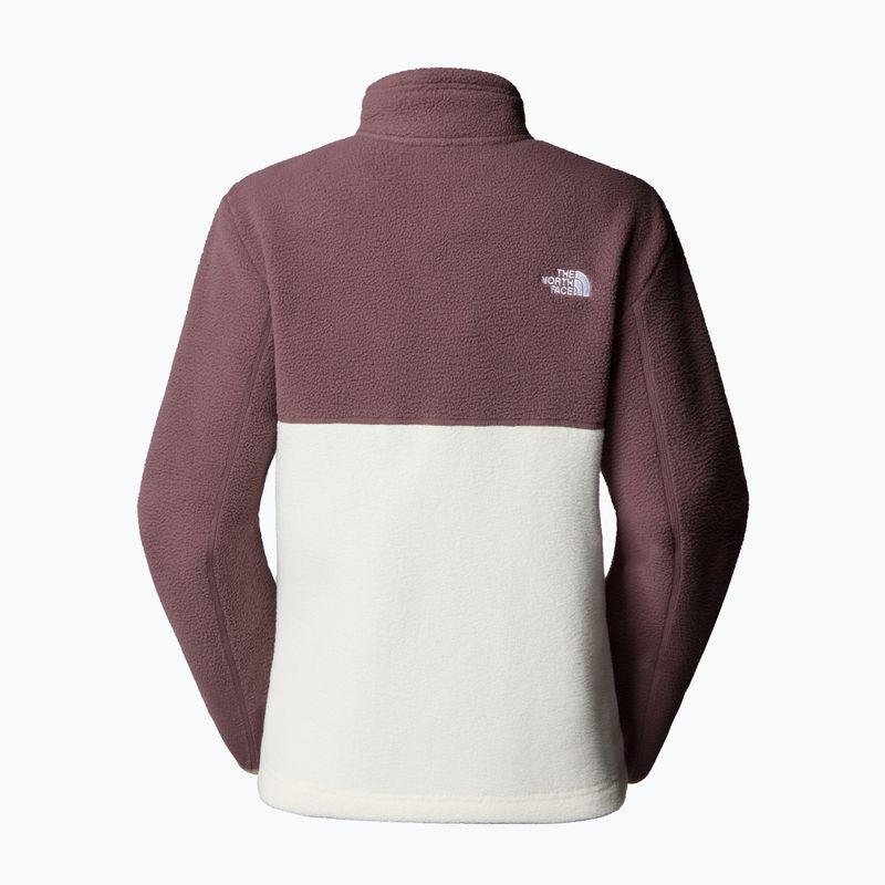 Női gyapjú pulóver The North Face Yumiori Full Zip fehér dune/tawny kvarc 2