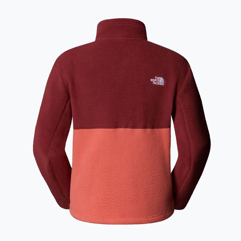 The North Face női Yumiori 1/4 Zip pulóver mars por/sumak/solar flare 5