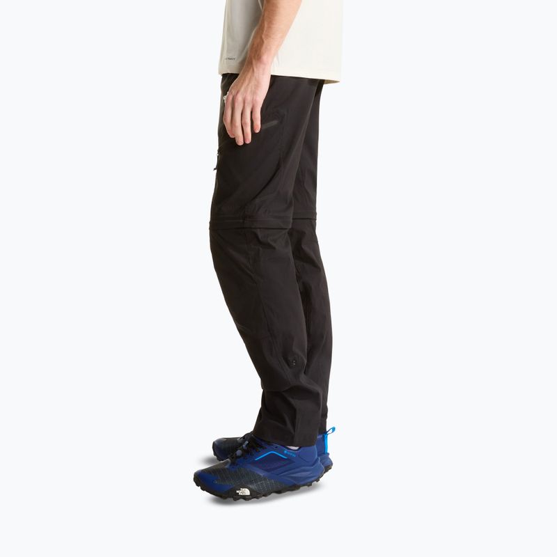 Férfi túranadrág The North Face Exploration Regular Tapered Convertible tnf black 4