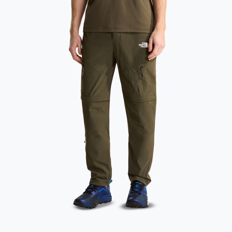 Férfi túranadrág The North Face Exploration Regular Tapered Convertible taupe green