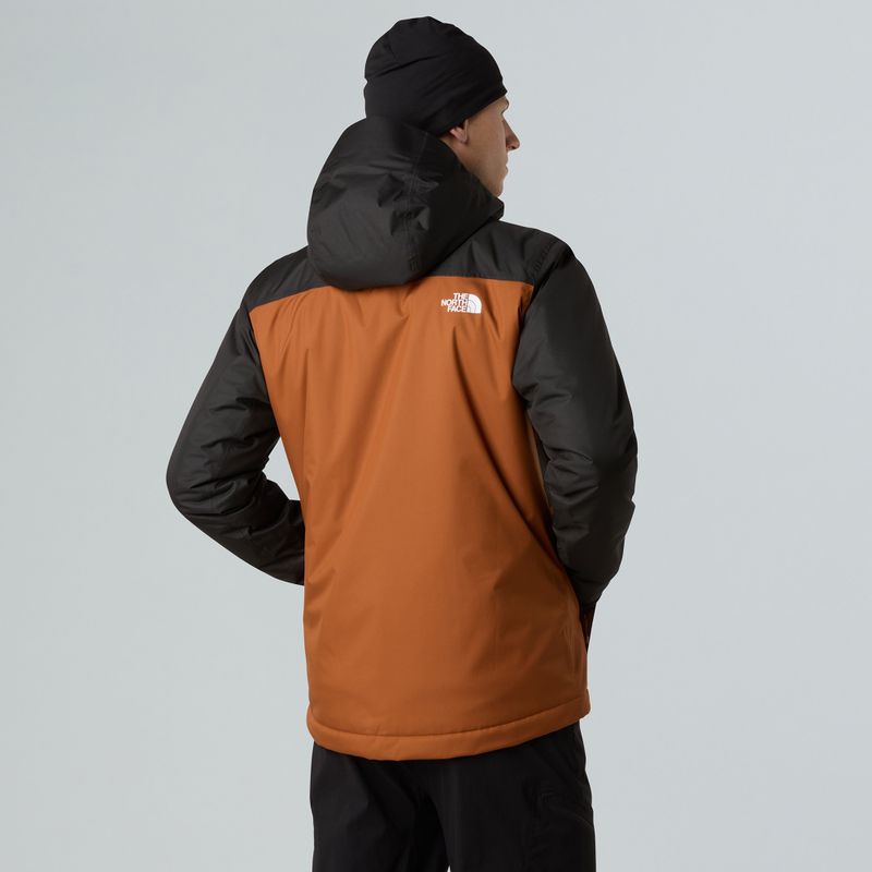 Férfi pehelydzseki The North Face Millerton Insulated égett okker/fekete 3