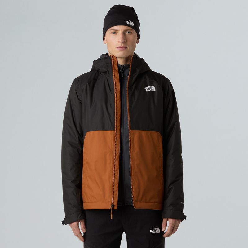 Férfi pehelydzseki The North Face Millerton Insulated égett okker/fekete 4