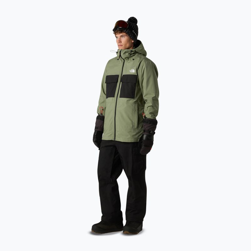 Férfi snowboard dzseki The North Face Fourbarrel Triclimate bark mist/fekete
