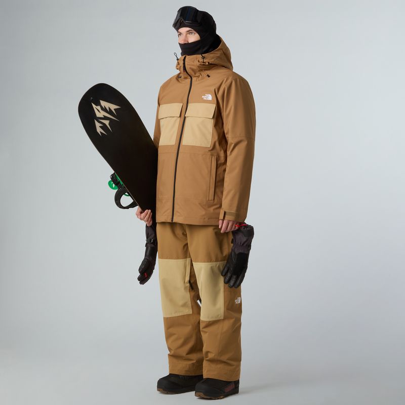 Férfi snowboard dzseki The North Face Fourbarrel Triclimate utility barna/khaki 2