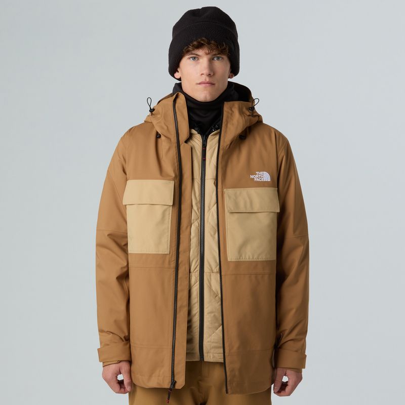 Férfi snowboard dzseki The North Face Fourbarrel Triclimate utility barna/khaki 4