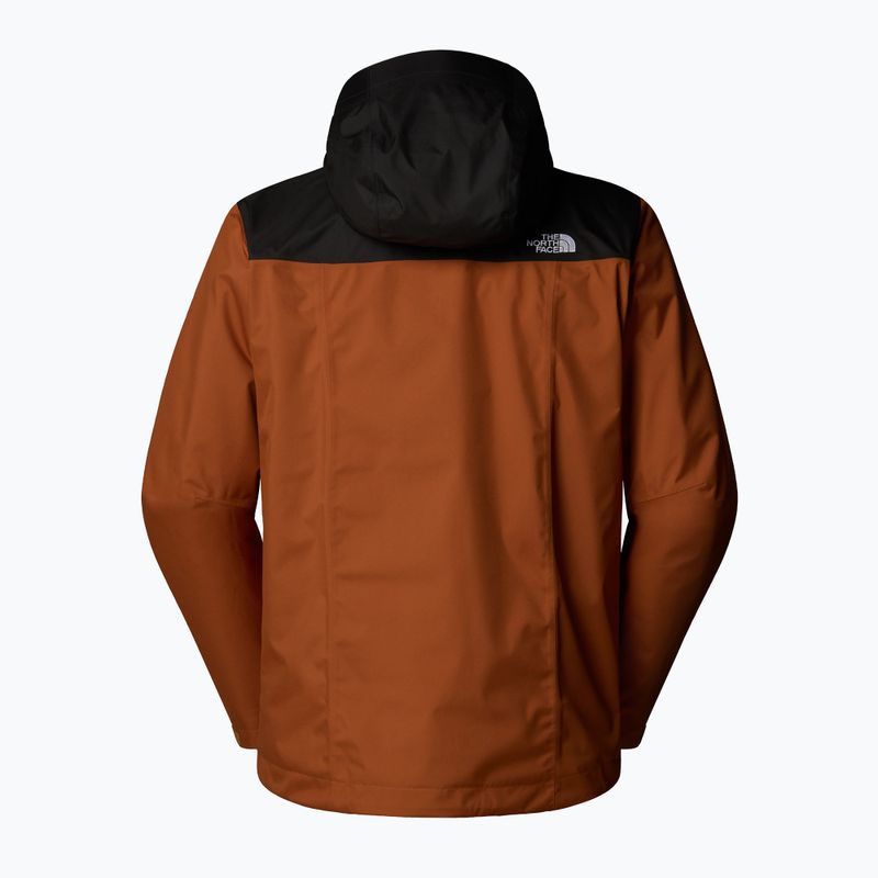 Férfi 3 az 1-ben dzseki The North Face Evolve II Triclimate burnt umber/asphalt grey 7