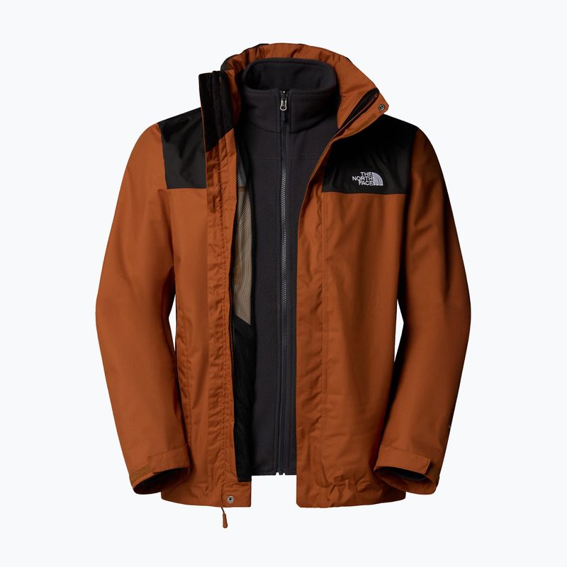Férfi 3 az 1-ben dzseki The North Face Evolve II Triclimate burnt umber/asphalt grey 8
