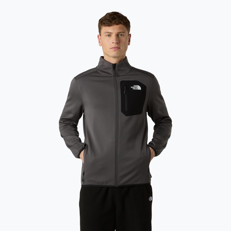 Férfi pulóver The North Face Crest Fz antracit szürke/fekete