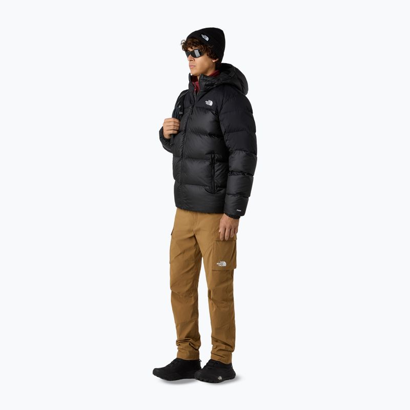 Férfi pehelypaplan The North Face Diablo Down 2.0 Hoodie fekete/fekete/újrahasznosított pehelypaplan 2