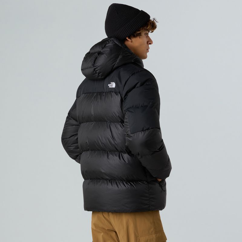 Férfi pehelypaplan The North Face Diablo Down 2.0 Hoodie fekete/fekete/újrahasznosított pehelypaplan 3