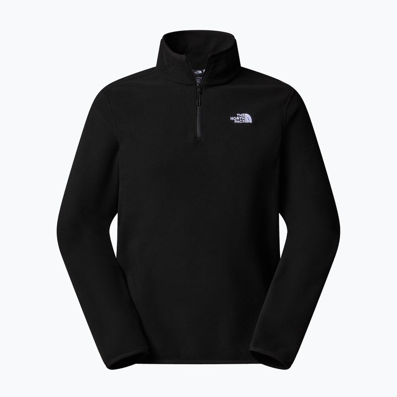 Férfi gyapjú pulóver The North Face Glacier Fleece 1/4 Zip fekete 3