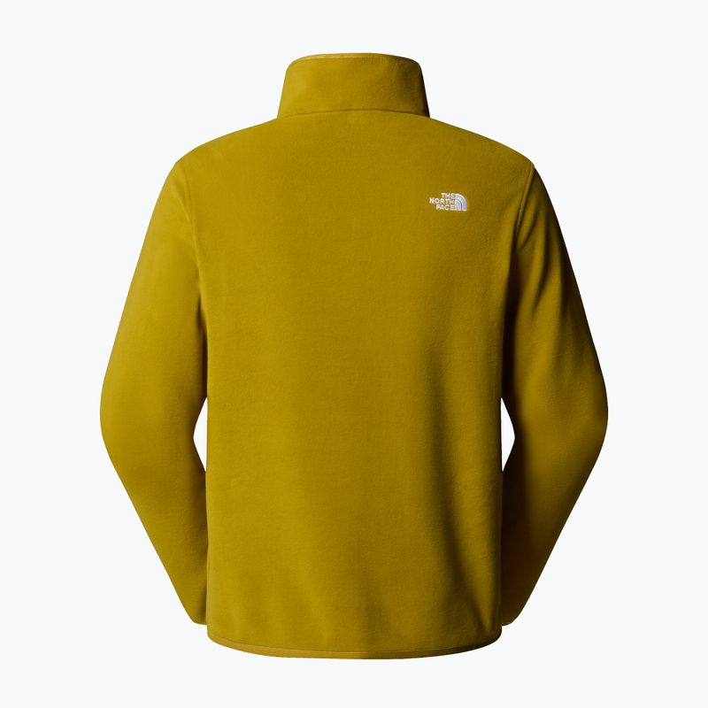 Férfi The North Face Glacier Fleece 1/4 Zip mély dijoni melegítőfelső 5