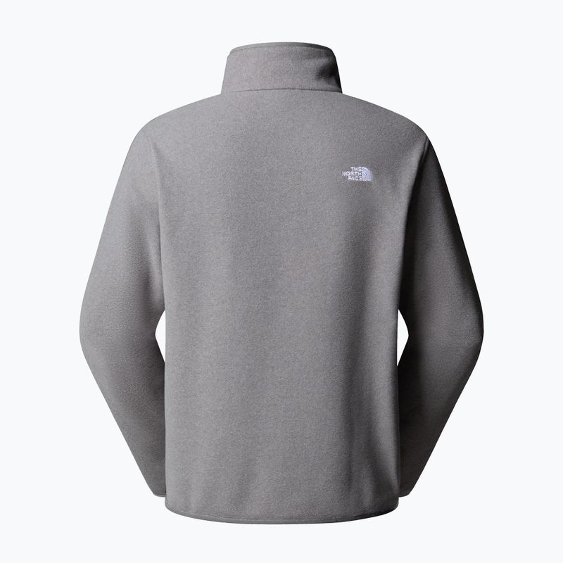 Férfi fleece pulóver The North Face Glacier Fleece 1/4 Zip középszürke szürke szőrzet 5