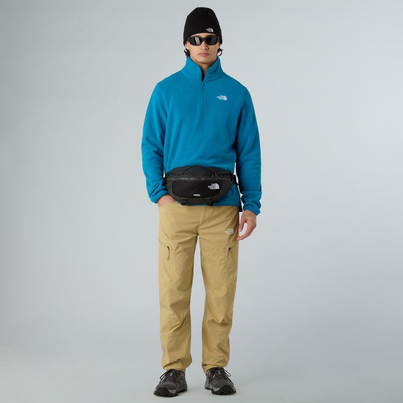 Férfi gyapjú pulóver The North Face Glacier Fleece 1/4 Zip szürkéskék 2